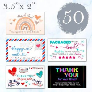 50 Assorted Thak you Cards